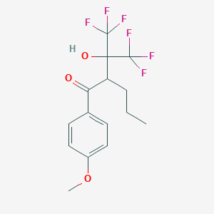 2-(1,1,1,3,3,3-Hexafluoro-2-hydroxypropan-2-yl)-1-(4-methoxyphenyl)pentan-1-one