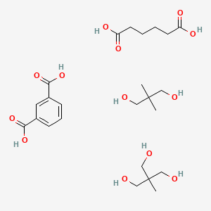 molecular formula C24H40O13 B14693252 Benzene-1,3-dicarboxylic acid;2,2-dimethylpropane-1,3-diol;hexanedioic acid;2-(hydroxymethyl)-2-methylpropane-1,3-diol CAS No. 31048-26-7