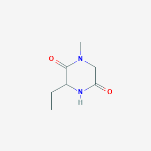 molecular formula C7H12N2O2 B1469326 3-Ethyl-1-methyl-2,5-piperazinedione CAS No. 1279817-01-4