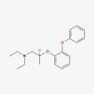 Phenetole, beta-diethylamino-alpha-methyl-o-phenoxy-