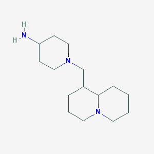 molecular formula C15H29N3 B1469330 1-(Octahydro-2H-quinolizin-1-ylmethyl)-4-piperidinamine CAS No. 2206965-68-4
