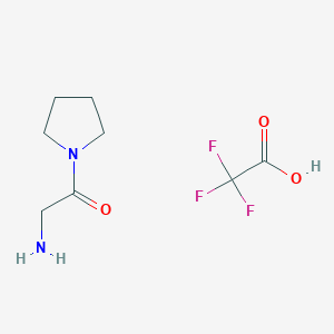 molecular formula C8H13F3N2O3 B1469335 2-Amino-1-(pyrrolidin-1-yl)ethanone 2,2,2-trifluoroacetate CAS No. 620947-33-3