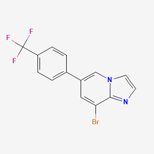 molecular formula C14H8BrF3N2 B1469353 8-Bromo-6-(4-trifluoromethyl-phenyl)-imidazo[1,2-a]pyridine CAS No. 911113-31-0