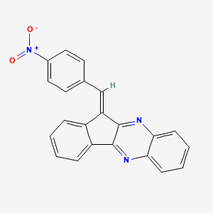 (11E)-11-[(4-nitrophenyl)methylidene]indeno[1,2-b]quinoxaline