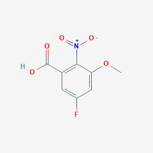 molecular formula C8H6FNO5 B1469360 5-氟-3-甲氧基-2-硝基苯甲酸 CAS No. 1007113-04-3