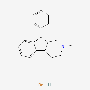 2,3,4,4a,9,9a-Hexahydro-2-methyl-9-phenyl-1H-indeno(2,1-c)pyridine hydrobromide