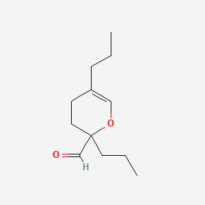 3,4-Dihydro-2,5-dipropyl-2H-pyran-2-carbaldehyde