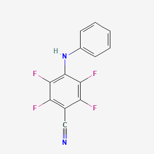 molecular formula C13H6F4N2 B14693621 4-Anilino-2,3,5,6-tetrafluorobenzonitrile CAS No. 31469-83-7