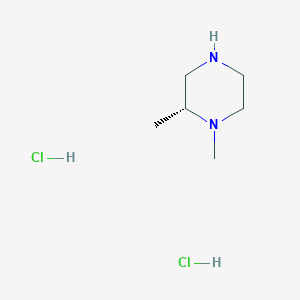 molecular formula C6H16Cl2N2 B1469363 (2R)-1,2-dimethylpiperazine dihydrochloride CAS No. 1152110-23-0