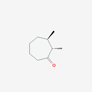 B14693633 (2S,3R)-2,3-Dimethylcycloheptan-1-one CAS No. 34759-52-9