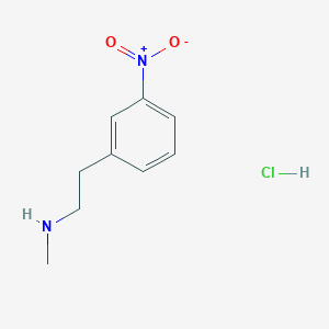 molecular formula C9H13ClN2O2 B1469367 Methyl[2-(3-nitrophenyl)ethyl]amine hydrochloride CAS No. 1803604-79-6