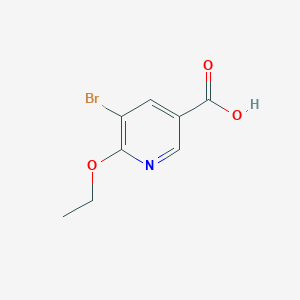 molecular formula C8H8BrNO3 B1469370 5-Bromo-6-ethoxynicotinic acid CAS No. 1370448-67-1