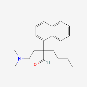 1-Naphthaleneacetaldehyde, alpha-butyl-alpha-(2-(dimethylamino)ethyl)-