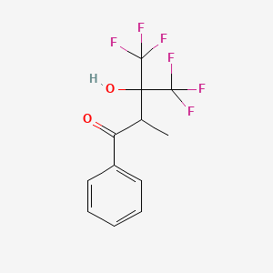 4,4,4-Trifluoro-3-hydroxy-2-methyl-1-phenyl-3-(trifluoromethyl)butan-1-one