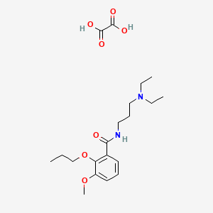 Benzamide, N-(3-diethylaminopropyl)-3-methoxy-2-propoxy-, oxalate