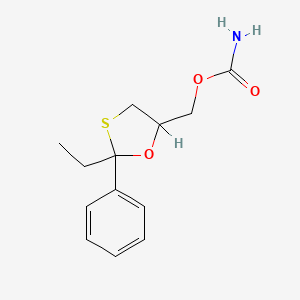 2-Ethyl-2-phenyl-1,3-oxathiolane-5-methanol carbamate