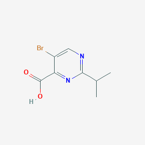 molecular formula C8H9BrN2O2 B1469379 5-Bromo-2-(propan-2-yl)pyrimidine-4-carboxylic acid CAS No. 1267301-54-1