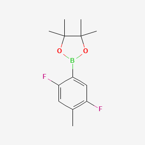 molecular formula C13H17BF2O2 B1469392 2,5-Difluoro-4-methylphenylboronic acid pinacol ester CAS No. 1116681-97-0