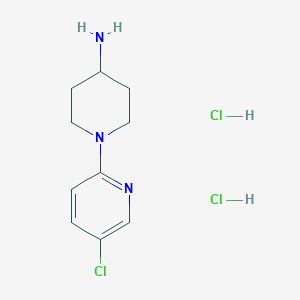 molecular formula C10H16Cl3N3 B1469398 1-(5-Chloropyridin-2-yl)piperidin-4-amine dihydrochloride CAS No. 252578-47-5