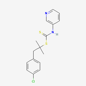 Carbonimidodithioic acid, 3-pyridinyl-, (4-chlorophenyl)methyl 1-methylethyl ester