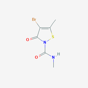 4-Bromo-N,5-dimethyl-3-oxo-1,2-thiazole-2(3H)-carboxamide