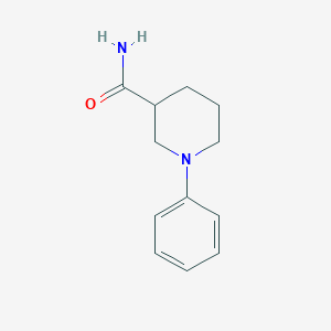 molecular formula C12H16N2O B1469419 1-Phenylpiperidine-3-carboxamide CAS No. 58971-08-7