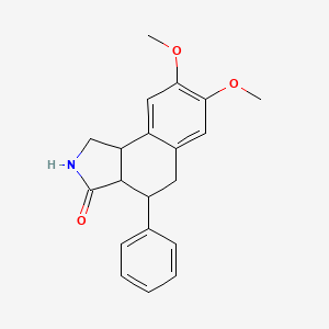 7,8-Dimethoxy-4-phenyl-1,2,3a,4,5,9b-hexahydro-3h-benzo[e]isoindol-3-one