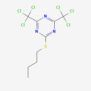 s-Triazine, 2-(butylthio)-4,6-bis(trichloromethyl)-