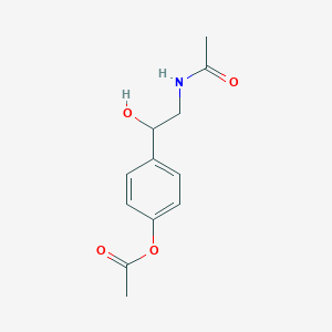 4-(2-Acetamido-1-hydroxyethyl)phenyl acetate