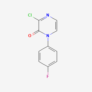 molecular formula C10H6ClFN2O B1469426 3-氯-1-(4-氟苯基)吡嗪-2(1H)-酮 CAS No. 946505-67-5