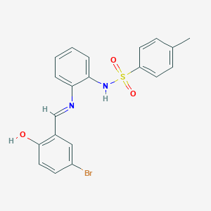 N-(2-{[(3-Bromo-6-oxocyclohexa-2,4-dien-1-ylidene)methyl]amino}phenyl)-4-methylbenzene-1-sulfonamide