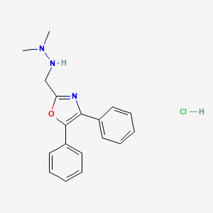 Oxazole, 2-((2,2-dimethylhydrazino)methyl)-4,5-diphenyl-, monohydrochloride