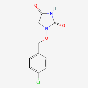 HYDANTOIN, 1-((p-CHLOROBENZYL)OXY)-