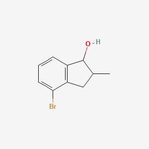 molecular formula C10H11BrO B1469436 4-溴-2-甲基茚满-1-醇 CAS No. 880653-70-3