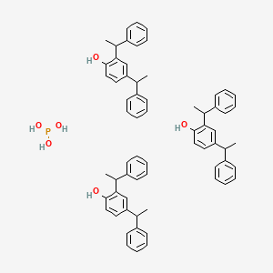 2,4-Bis(1-phenylethyl)phenol;phosphorous acid