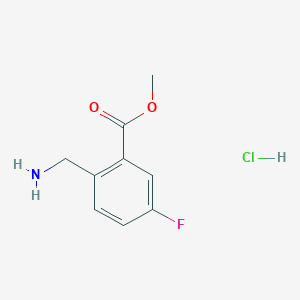 B1469438 Methyl 2-(aminomethyl)-5-fluorobenzoate hydrochloride CAS No. 606080-44-8