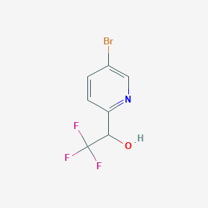 molecular formula C7H5BrF3NO B1469439 1-(5-溴吡啶-2-基)-2,2,2-三氟乙醇 CAS No. 917397-92-3