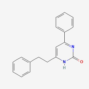 molecular formula C18H16N2O B14694498 2-Hydroxy-4-phenyl-6-phenethylpyrimidine CAS No. 27433-91-6