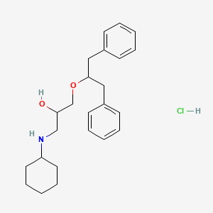 1-((alpha-Benzylphenethyl)oxy)-3-(cyclohexylamino)-2-propanol hydrochloride