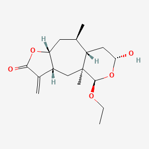 molecular formula C17H26O5 B14694518 Hymenolide CAS No. 25062-29-7