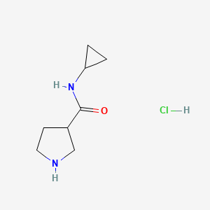 B1469452 N-Cyclopropyl-3-pyrrolidinecarboxamide hydrochloride CAS No. 960391-33-7