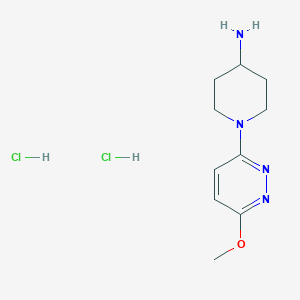 B1469453 1-(6-Methoxypyridazin-3-yl)piperidin-4-amine dihydrochloride CAS No. 898272-35-0