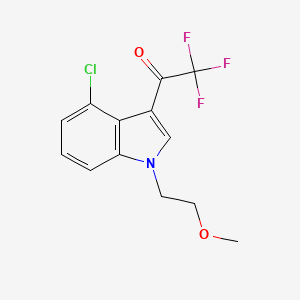 B1469455 1-(4-chloro-1-(2-methoxyethyl)-1H-indol-3-yl)-2,2,2-trifluoroethanone CAS No. 1313042-81-7