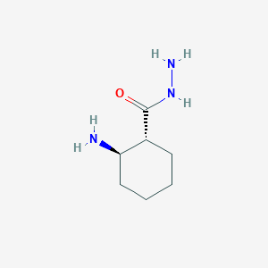 molecular formula C7H15N3O B14694621 (1R,2R)-2-Aminocyclohexane-1-carbohydrazide CAS No. 26685-86-9