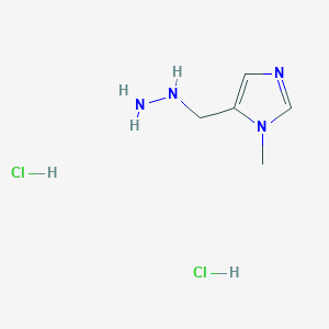 B1469464 5-(Hydrazinomethyl)-1-methyl-1H-imidazole dihydrochloride CAS No. 1316122-63-0