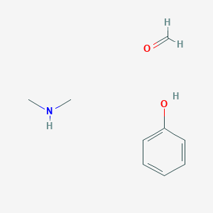 B14694661 formaldehyde;N-methylmethanamine;phenol CAS No. 34378-36-4