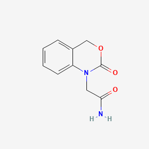 molecular formula C10H10N2O3 B14694727 2H-3,1-Benzoxazine-1(4H)-acetamide, 2-oxo- CAS No. 35382-70-8