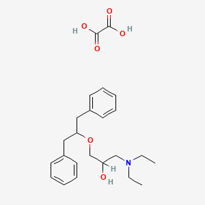 1-((alpha-Benzylphenethyl)oxy)-3-(diethylamino)-2-propanol oxalate salt