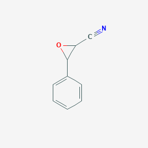 molecular formula C9H7NO B14694798 3-Phenyloxirane-2-carbonitrile CAS No. 33863-75-1