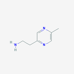 molecular formula C7H11N3 B1469489 2-(5-甲基吡嗪-2-基)乙胺 CAS No. 1196153-02-2